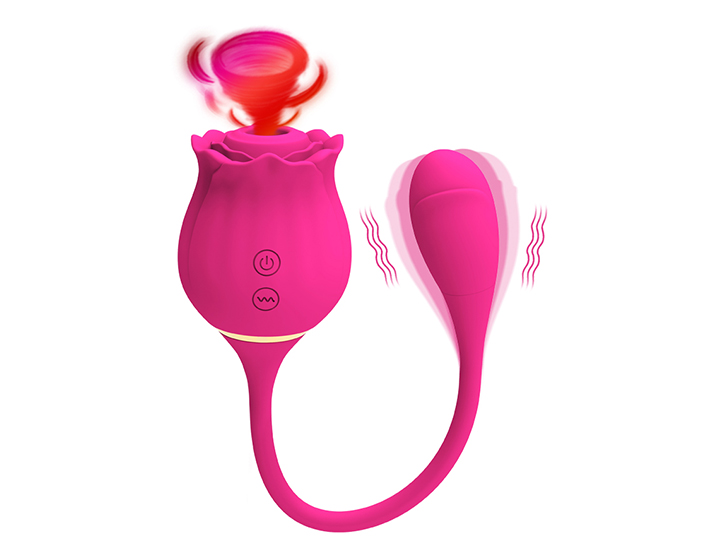 Suck Rose Vibrator with Tail