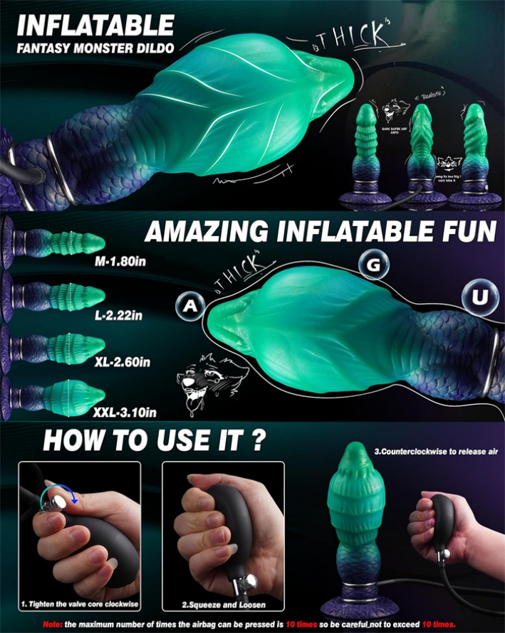 Inflatable Fantasy Monster Dildo 2