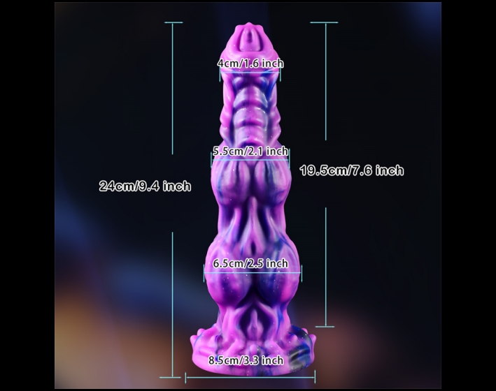 Large Knots and Ridges Dog Dildo 2