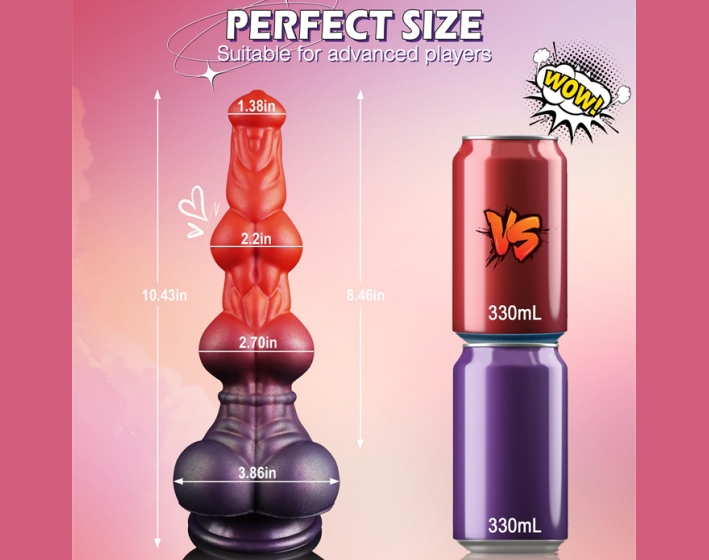 multiple knots horse dildo