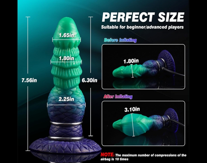 Inflatable Fantasy Monster Dildo 1