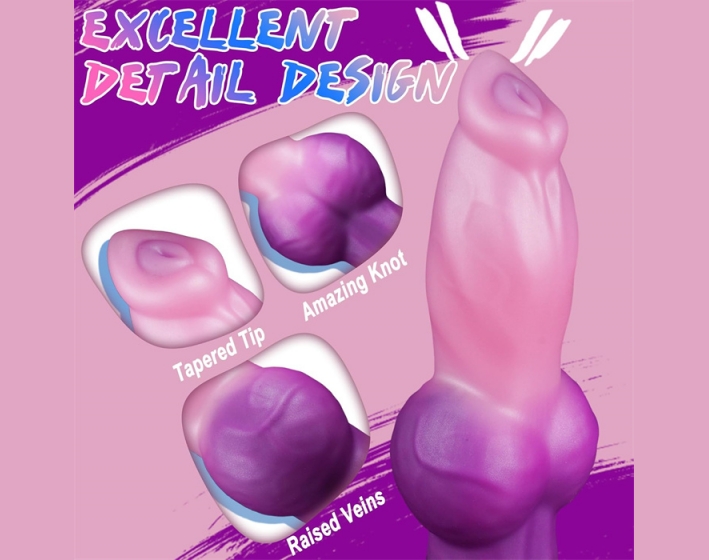 Dog Dildo with Raised Veins 2