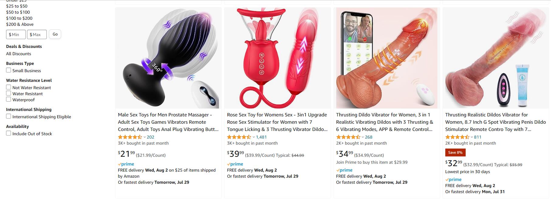 thrusting vibrator