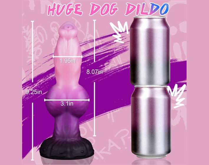 Dog Dildo with Raised Veins 1
